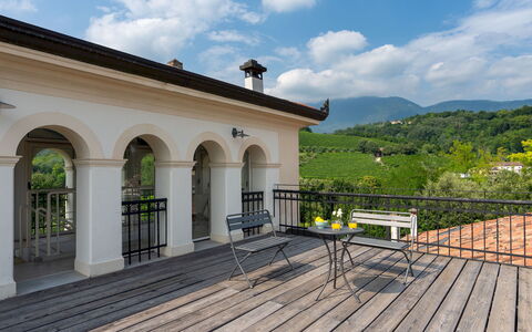 Villa Barchessa Panigai 8: Veranda, Balkon, Gebirge, Estate, Baluster, Villa, Deck, Eco Hotel, Zaun, Hazienda