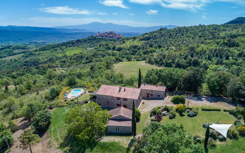 Podere San Ansano 14+2: Landschaft, Ländliches Gebiet, Estate, Hütte, Bauernhaus, Wiese, Dorf, Weide, Villa, Landscaping