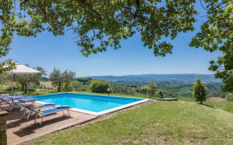 Villa Mila 6: Blau, Schwimmbad, Estate, Garten, Bauernhaus, Landscaping, Villa, Eco Hotel, Hazienda, Plantage