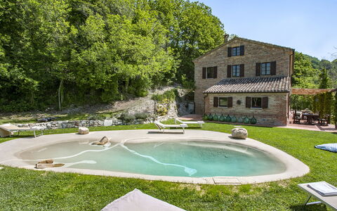 Casa Melograno 11+2: Schwimmbad, Freizeit, Erholung, Garten, Hütte, Gartenmöbel, Hinterhof, Resort, Estate, Rasen
