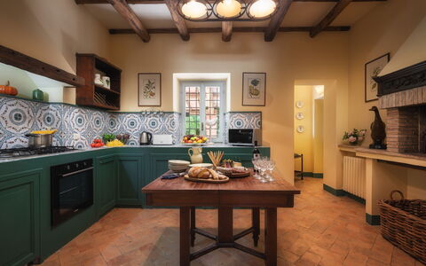 Casale Dell Oasi 12: Interior Design, Möbel, Flooring, Küche, Holz, Fussboden, Decke, Beleuchtung, Zimmer, Countertop
