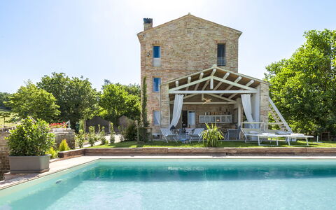 Casa Pilar 4+1: Schwimmbad, Hütte, Estate, Bauernhaus, Villa, Villa, Eco Hotel, Hazienda, Resort, Veranda