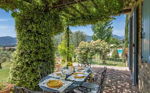 Casal Parro 6: Garten, Gartenmöbel, Schatten, Eco Hotel, Tisch Im Freien, Stuhl, Zimmerpflanze, Blumentopf, Küche & Esszimmer Tisch, Balkon