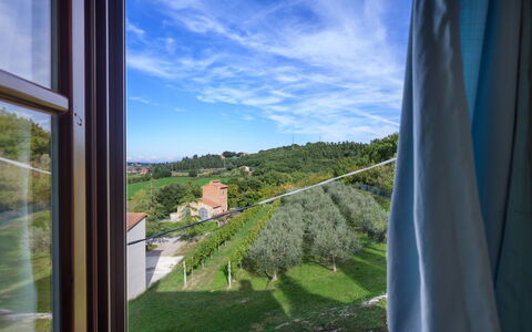 La Vecchia Pieve 8: Morgen, Sonnenlicht, Balkon