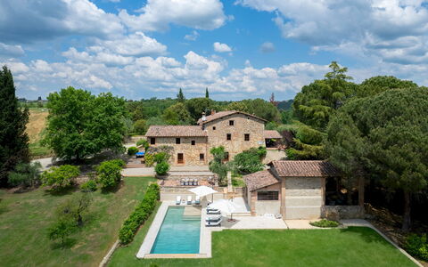 Terra di Siena 14: Zuhause, Haus, Wohngebiet, Estate, Villa, Landscaping, Villa, Hof, Schwimmbad, Hazienda