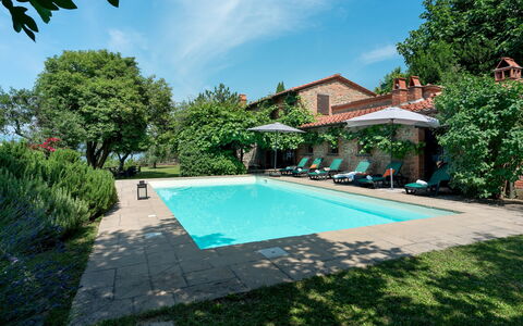 Podere Belvedere 6: Schwimmbad, Gartenmöbel, Estate, Garten, Hazienda, Resort, Villa, Hinterhof, Landscaping, Garten