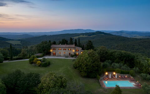 Cosciano 12: Landschaft, Estate, Villa, Landscaping, Bauernhaus, Villa, Abend, Bergdorf, Eco Hotel