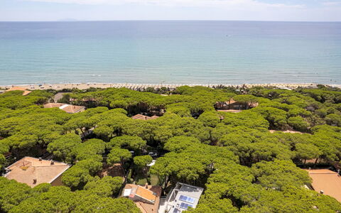La Villa in Pineta 10: Landschaft, Küsten Und Ozeanische Forms, Vogelperspektive, Küste, Meer, Ozean, Luftaufnahmen, Bucht, Strand