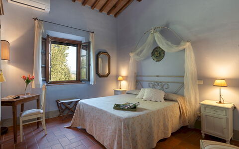 Villa Montefalconi 11: Möbel, Wand, Schlafzimmer, Interior Design, Bett, Flooring, Zuhause, Beleuchtung, Fussboden, Decke