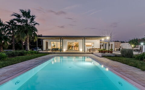 Villa i Chiani 8: Die Architektur, Estate, Schwimmbad, Resort, Zuhause, Verbundwerkstoff, Villa, Schatten, Villa, Hazienda