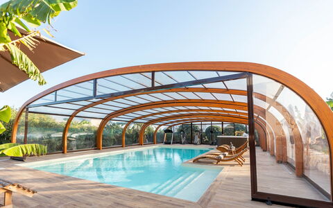 Villa i Mori 4: Holz, Verbundwerkstoff, Eco Hotel, Freizeit, Schwimmbad, Schatten, Garten, Outdoor Struktur, Holzbeize, Resort