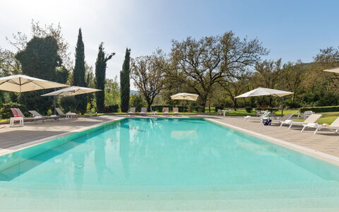 Tenuta Esdra 20: Schwimmbad, Baum, Resort, Gartenmöbel, Garten, Schatten, Landscaping, Eco Hotel, Estate, Rasen