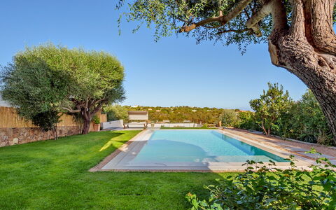 Villa la Marina 5+1: Blau, Schwimmbad, Die Architektur, Garten, Estate, Resort, Landscaping, Schatten, Hinterhof, Hazienda