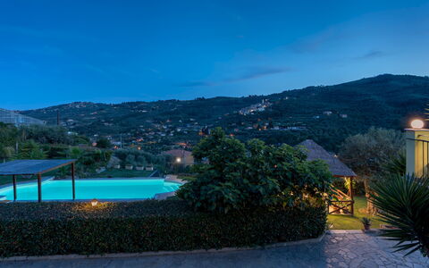 Villa Vittorio 6+2: Blau, Schwimmbad, Resort, Eco Hotel, Ferienort, Villa, Thermae, Hotel, Hazienda, Nacht