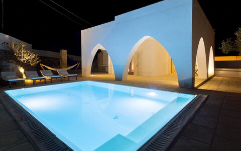 Villa Floria 4: Schwimmbad, Design, Daylighting, Hotel, Villa, Hazienda, Gips