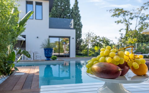 Onda 8: Schwimmbad, Zuhause, Resort, Eco Hotel, Garten, Estate, Landscaping, Water Feature, Villa, Schatten