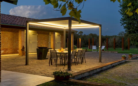 Tenuta Francigena 8: Schatten, Outdoor Struktur, Terrasse, Garten, Pergola, Gartenmöbel, Pavillon, Hinterhof, Landscaping, Garten