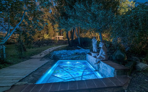 La Leopoldina 6: Blau, Schwimmbad, Water Feature, Garten, Reflexion, Hinterhof, Resort, Landscaping, Design, Eco Hotel