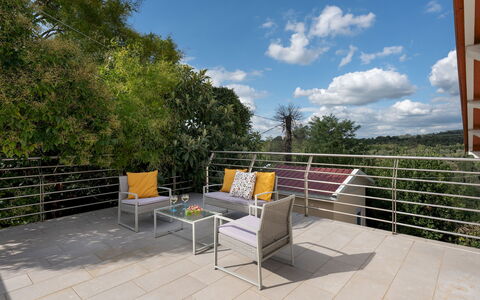 La Villanella 6: Gartenmöbel, Möbel, Stuhl, Deck, Schatten, Eco Hotel, Geländer, Tisch Im Freien, Balkon, Hartholz