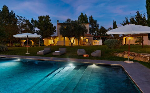 Casale Rondinella 6+2: Schwimmbad, Blau, Baum, Resort, Garten, Thermae, Estate, Schatten, Landscaping, Eco Hotel