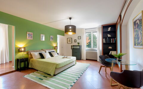 La Scuderia 8: Möbel, Interior Design, Wand, Flooring, Zimmer, Bett, Fussboden, Decke, Schlafzimmer, Holz