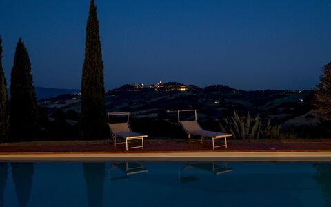 Villa la Pizzichina 10: Dämmerung, Abend, Schwimmbad, Eco Hotel, Sonnenuntergang, Sonnenaufgang, Villa