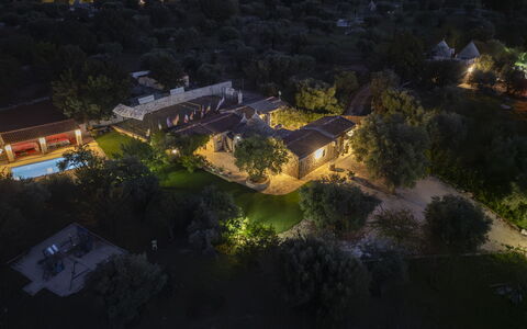 Trulli Italia 6+2: Baum, Natur, Wohngebiet, Landschaft, Estate, Grundstueck, Garten, Resort, Landscaping, Hazienda