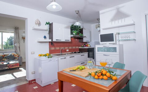 Profumo di Zagara 6+2: Küche, Möbel, Küchengerät, Major Appliance, Interior Design, Flooring, Countertop, Zimmer, Wohnung, Zuhause