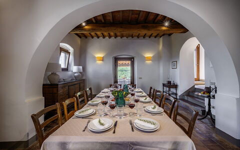 Muricciaglia 14: Möbel, Stuhl, Küche & Esszimmer Tisch, Esszimmer, Zimmerpflanze, Villa