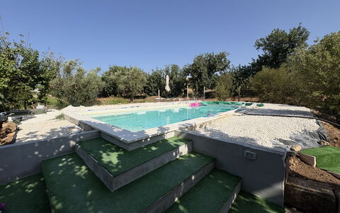 La Casa dei Melograni: Schwimmbad, Verbundwerkstoff, Garten, Landscaping, Resort, Hinterhof, Schatten, Design, Water Feature, Hazienda