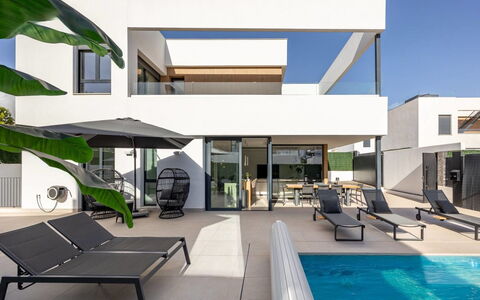 Villa Esencia: Die Architektur, Zuhause, Balkon, Wohnung, Schatten, Schwimmbad, Design, Villa, Eco Hotel, Daylighting