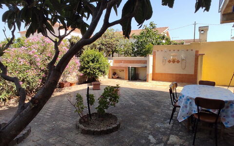 Casa Bianca, Budoni: Blumentopf, Schatten, Zimmerpflanze, Garten, Hazienda, Hof, Balkon, Hinterhof