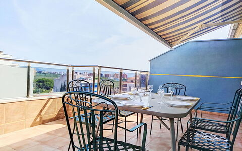 Marina Azul: Möbel, Stuhl, Tabelle, Gartenmöbel, Küche & Esszimmer Tisch, Tisch Im Freien, Restaurant, Holzbeize, Balkon, Schatten