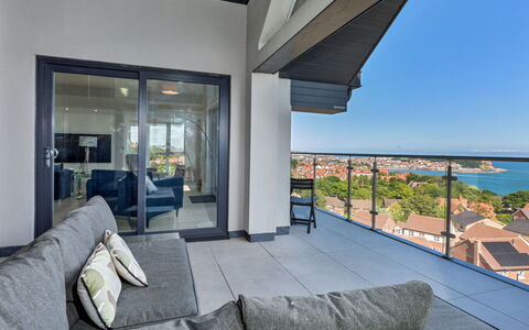 The Penthouse, Scarborough: Wohnung, Meer, Balkon, Ozean, Resort, Penthouse