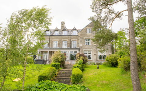 Evergreen Manor: Strauch, Haus, Wohngebiet, Zuhause, Estate, Villa, Garten, Ground, Schiebefenster, Rasen