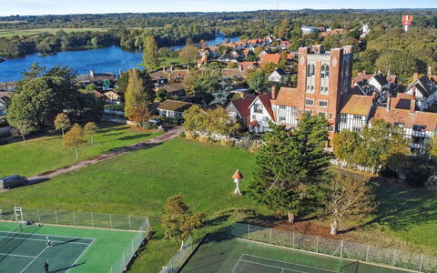 Arc Thorpeness: Baum, Wohngebiet, Stadt, Landschaft, Vogelperspektive, Nachbarschaft, Haus, Urban Design, Grundstueck