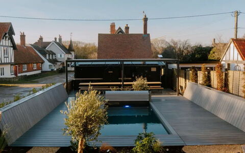Arc Thorpeness: Dach, Verbundwerkstoff, Schatten, Garten, Hinterhof, Landscaping, Schwimmbad, Outdoor Struktur, Daylighting