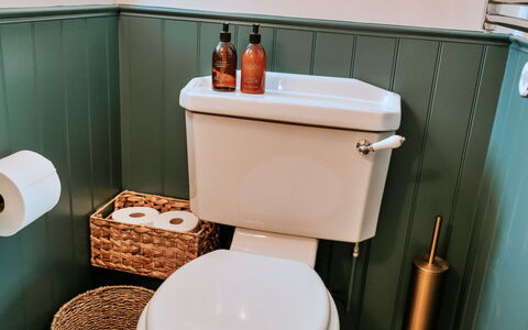 Tenterden 602: Toilleten Sitz, Badezimmer, Toilette, Armatur, Installation, Fussboden, Fliese, Zapfhahn, Keramik