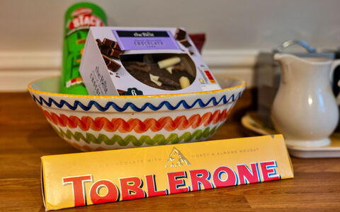 Toblerone Lodge: Zutat, Essen, Servierware