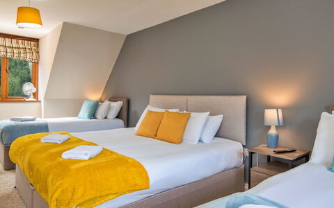 Bryncoch Retreat: Bedding, Schlafzimmer, Hotel, Bett, Bettdecke