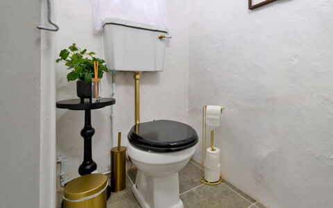 Merddyn Cottage: Toilleten Sitz, Toilette, Armatur, Badezimmer, Installation, Fliese, Keramik, Porzellan