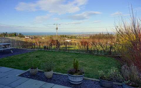Hedd Wen Cottage: Himmel, Natur, Landschaft, Wolke, Strauch, Grundstueck, Morgen, Garten, Sonnenlicht