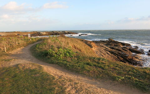 Beg en Aud: Küste, Horizont, Ökoregion, Küsten Und Ozeanische Forms, Meer, \Fels, Ufer, Terrain, Ozean, Strand