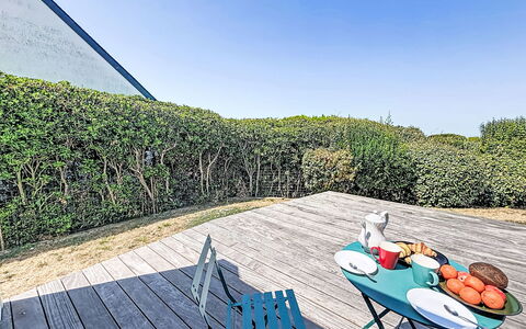 Beg en Aud: Blau, Grün, Strauch, Sonnenlicht, Hecke, Schatten, Garten, Ozean, Landscaping, Zaun