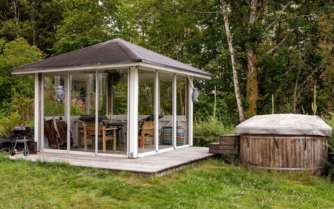 Lantdrömmen: Holz, Dach, Gazebo, Schatten, Gartenbauten, Garten, Outdoor Struktur, Pavillon, Hütte, Schuppen