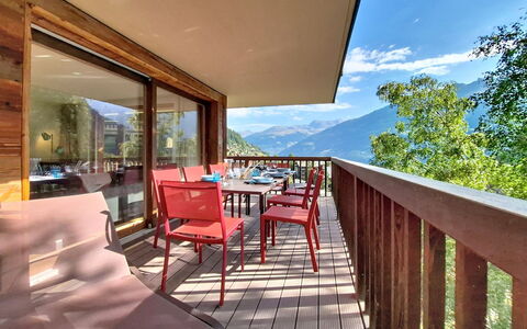 Les Rahâs A5: Holz, Holzbeize, Balkon, Hartholz, Veranda, Stuhl, Gebirge, Eco Hotel, Senke, Schatten