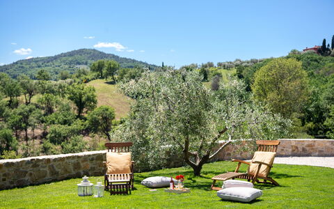 Villa Casabada: Möbel, Gartenmöbel, Garten, Stuhl, Rasen, Tisch Im Freien, Schatten, Landscaping, Hinterhof, Garten