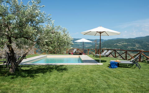 Villa Casabada: Bergforms, Berg, Hügel, Gebirge, Hochland, Senke, Bergstation, Schwimmbad, Grat, Eco Hotel