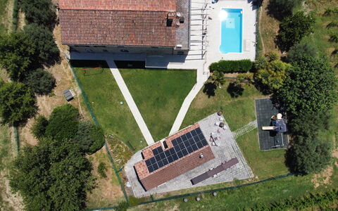 Tenuta Marino - Villa Privata Vista Vigneti con Pi: Hütte, Estate, Rasen, Bauernhaus, Garten, Park, Hinterhof, Schwimmbad, Villa