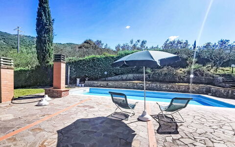 La Villa di Andrea: Schwimmbad, Verbundwerkstoff, Freizeit, Flagstone, Resort, Gartenmöbel, Schatten, Regenschirm, Water Feature, Fliese